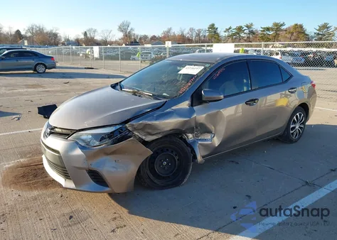 2014 Toyota Corolla Le из США, поврежденный, VIN 2T1BURHEXEC048331